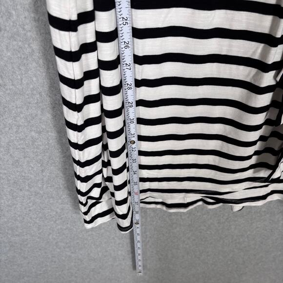 Chaps Dress Small Black Knee T Shirt Tie Belt Wrap Stretch Basic Comfort Casual - Picture 7 of 16